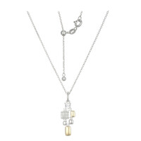 Collar en plata con Topacio blanco (Adela Silber)