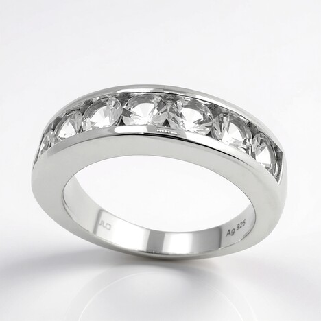 Anello in argento con Danburite