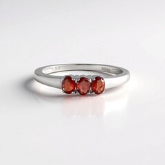 Anello in argento con Rubino Tanzania