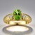 Anello in oro con Peridoto Wagogo