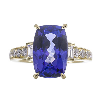 Anillo en oro con Tanzanita AAA (CIRARI)