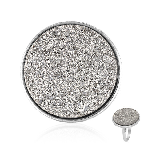 Anillo en plata con Ágata brillante