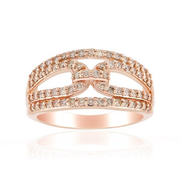 Anillo en oro con Diamante rosa de Francia de Argyle SI1