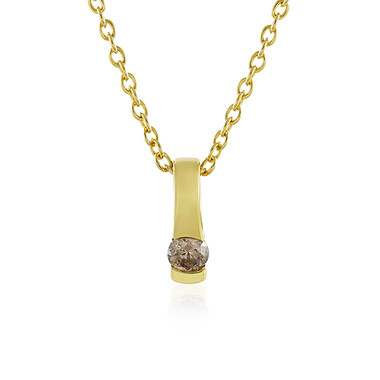 Collana in argento con Diamante Champagne I4