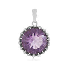 Colgante en plata con Fluorita púrpura