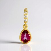 Ciondolo in argento con Topazio Rosa