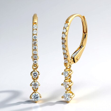 Orecchini in oro con Diamante SI2 (H) (CIRARI)