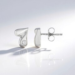 Orecchini in argento con Diamante I2 (H)