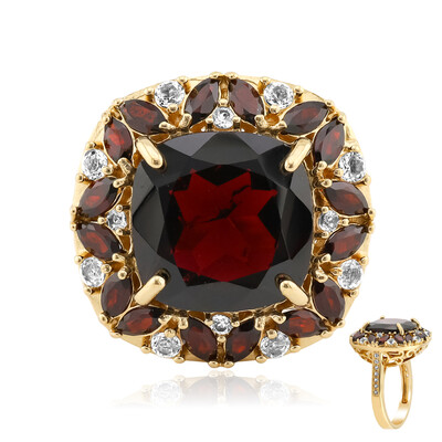 Anello in argento con Granato d’India