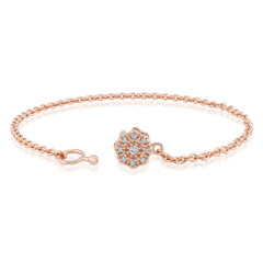 Brazalete en plata con Diamante SI1 (G)