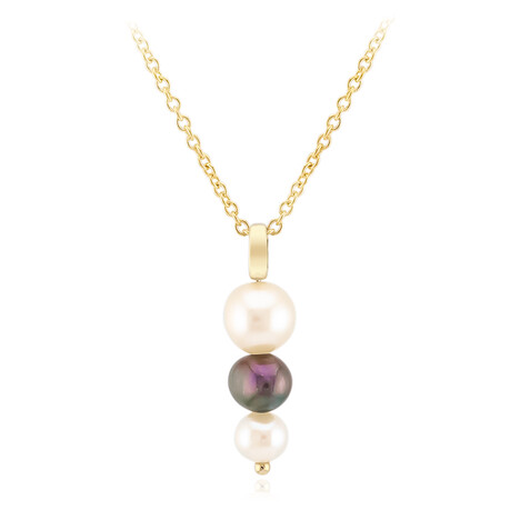 Süßwasserzuchtperlen-Silberhalskette