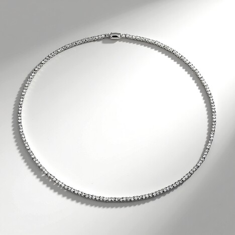 Collana in argento con Topazio Bianco (Adela Silber)