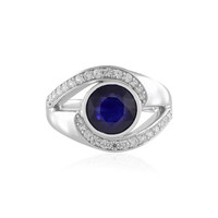 Anello in argento con Zaffiro Blu del Madagascar (de Melo)