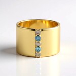 Anello in argento con Diamante Cioccolato I2