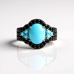 Anello in argento con Turchese Sleeping Beauty (Faszination Türkis)