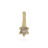Colgante en oro con Diamante chocolate SI2