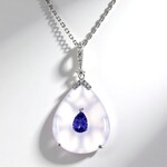 Collana in oro con Calcedonio Turco  (CIRARI)