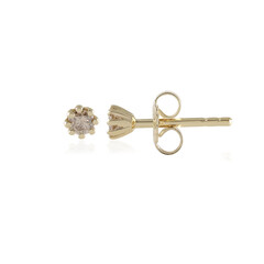 I2 Brown Diamond Silver Earrings