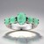 Anello in argento con Smeraldo Brasiliano