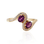 Anello in argento con Granato Magenta