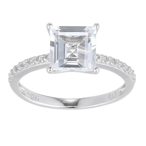 Weißer Topas-Silberring (Adela Silber)