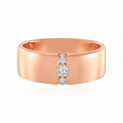 Anillo en plata con Diamante I2 (H) (de Melo Essence)