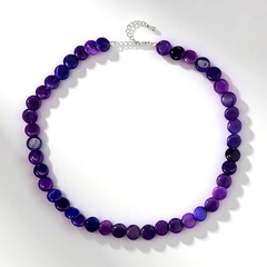 Collana in argento con Quarzo Porpora