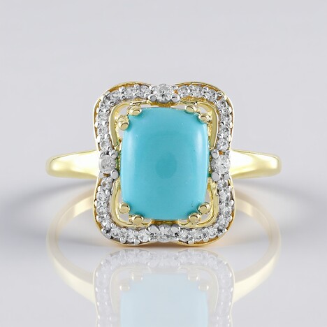 Anello in argento con Turchese Sleeping Beauty