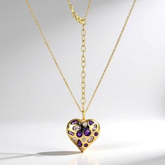 Collana in argento con Ametista Zambiana (Adela Silber)
