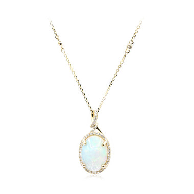 AAA-Welo-Opal-Goldhalskette (CIRARI)