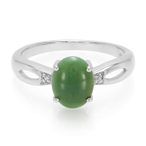 Kaiserlicher Chrysopras-Silberring