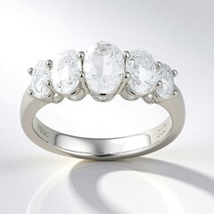 Anello in argento con Topazio Bianco