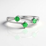 Anello in argento con Lemshuku Tsavorite