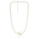 Keshi pearl Silver Necklace (TPC)