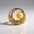 Bague en argent et Ambre laiteux de la Baltique (dagen)