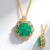 Collier en argent et Émeraude Pit D8 (Gems en Vogue)
