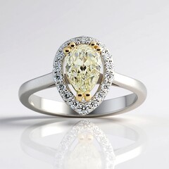 Anello in oro con Diamante VVS2 (R)