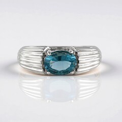 Anello in argento con Fluorite Verde