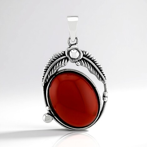 Ciondolo in argento con Corniola (Jones Lee)