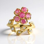 Anello in argento con Zaffiro Rosa del Madagascar