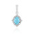 Sleeping Beauty Turquoise Silver Pendant (Faszination Türkis)