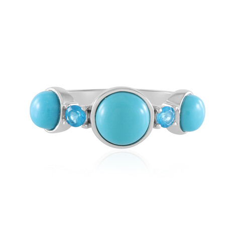 Bague en argent et Turquoise Sleeping Beauty (KM by Juwelo)