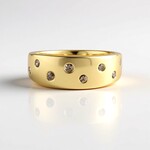 Anello in argento con Diamante Champagne I2 (de Melo Essence)