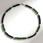 Collana in argento con Giada Canadese
