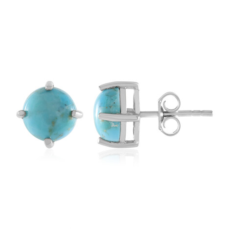 Blauer Mohave-Türkis-Silberohrringe (Faszination Türkis)
