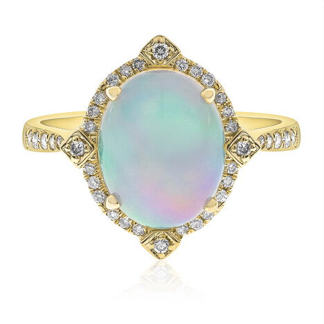 Anillo en oro con Ópalo Welo AAA