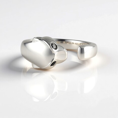 Anello in argento con Spinello Nero