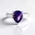 Anello in argento con Ametista Zambiana
