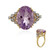 Lavendel-Amethyst-Silberring