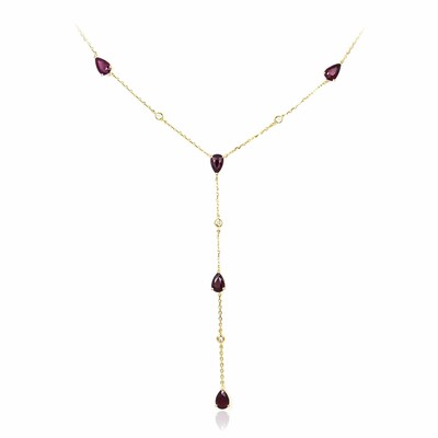 Collar en oro con Rubí de Mozambique AAA (CIRARI)